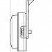 Фонарь габаритный 144 белый универсальный  с неоновым маркерным светом 24в