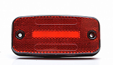 Фонарь габаритный 158 красный  с неоновым маркерным    светом (одна полоса)