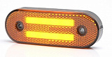 Фонарь габаритный 147 желтый   с неоновым маркерным светом (две полосы) 24в