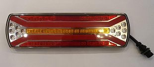 Фонарь задний универсальный, М-ЕВРО  Н.О.  12-24в  светодиодный  с разъемом АМР, бегущий указатель поворота , Neon New 