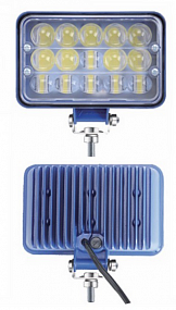 Фара противотуманная LED(10-30V)ТАС-56 LED  Два режима, (синий корпус) размер 183х168х77мм